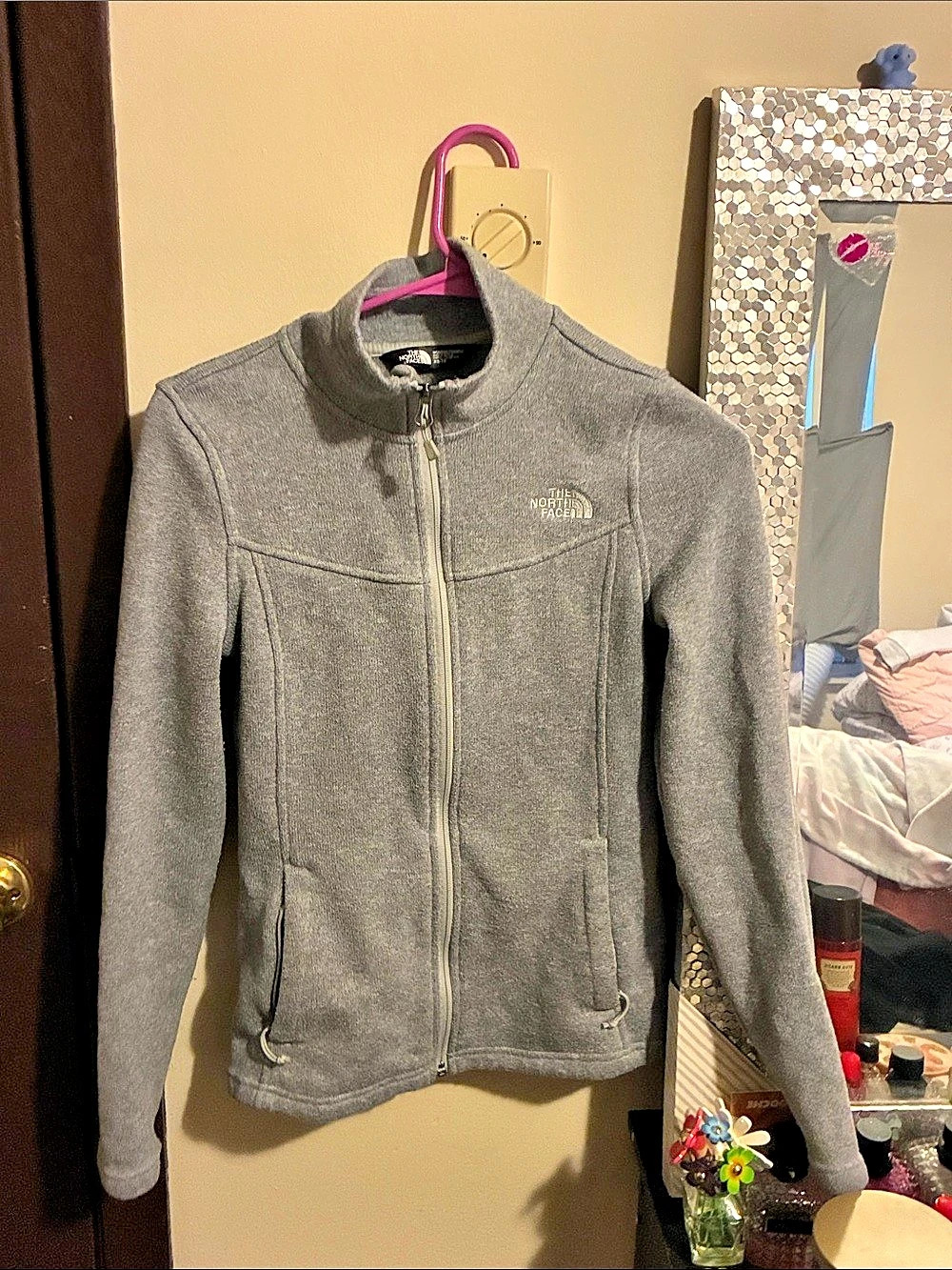 The North Face Women's Crescent Full Zip Sweater Jacket Gray XS